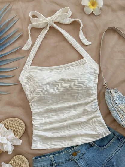 Sexy Halter Strap Vest
